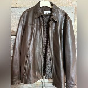 Men’s Calvin Klein leather jacket
